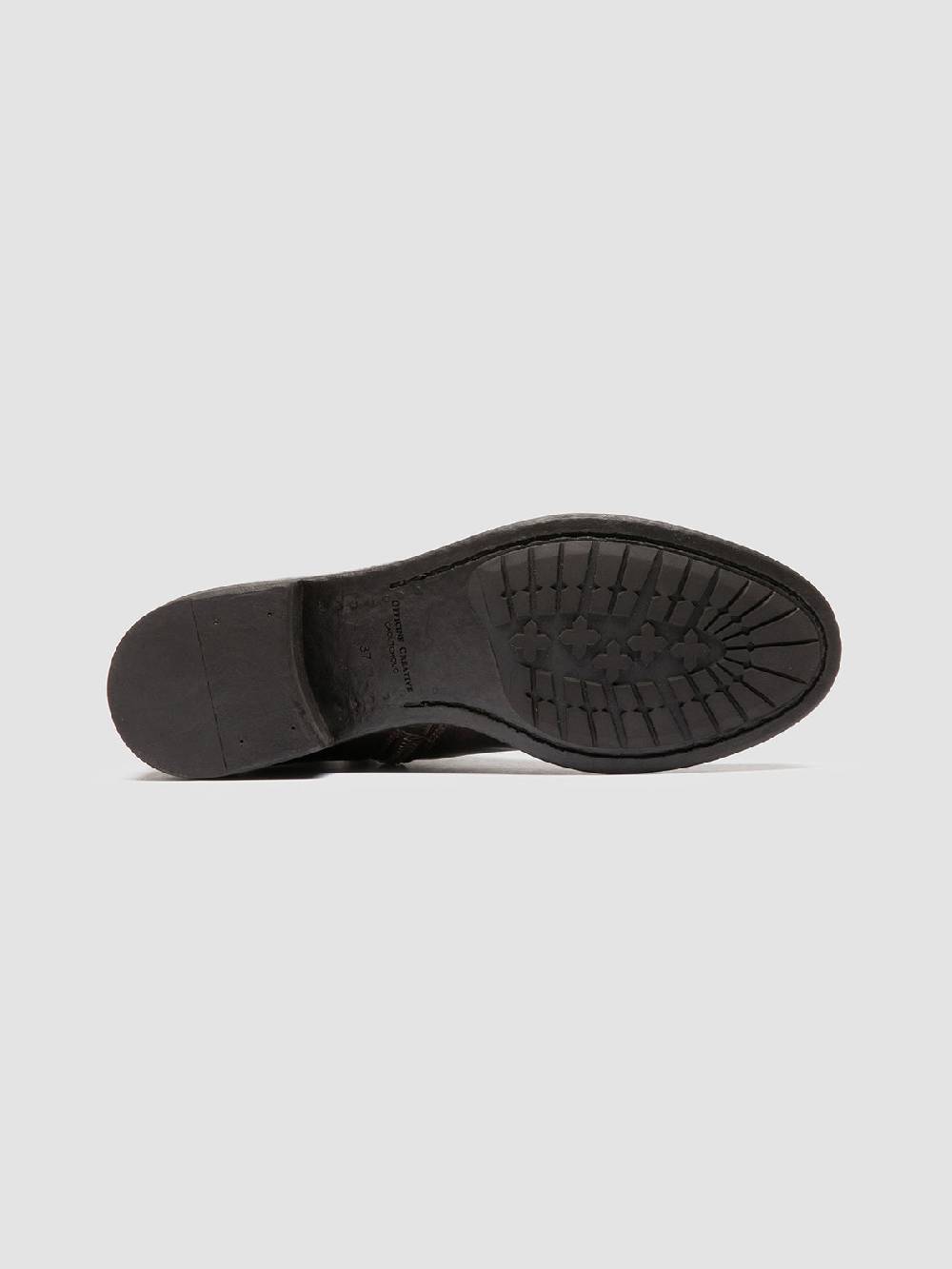 Officine Creative LIS 002 Stivali con Zip in Pelle Nera 50% di sconto per tempo limitato