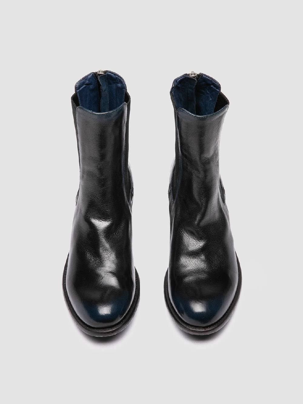 Officine Creative LIS 003 Stivaletti Chelsea in Pelle Blu 2025