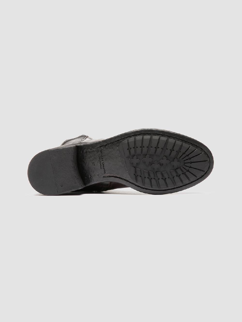 Officine Creative LIS 004 Stivali con Zip in Pelle Marrone Nuovo