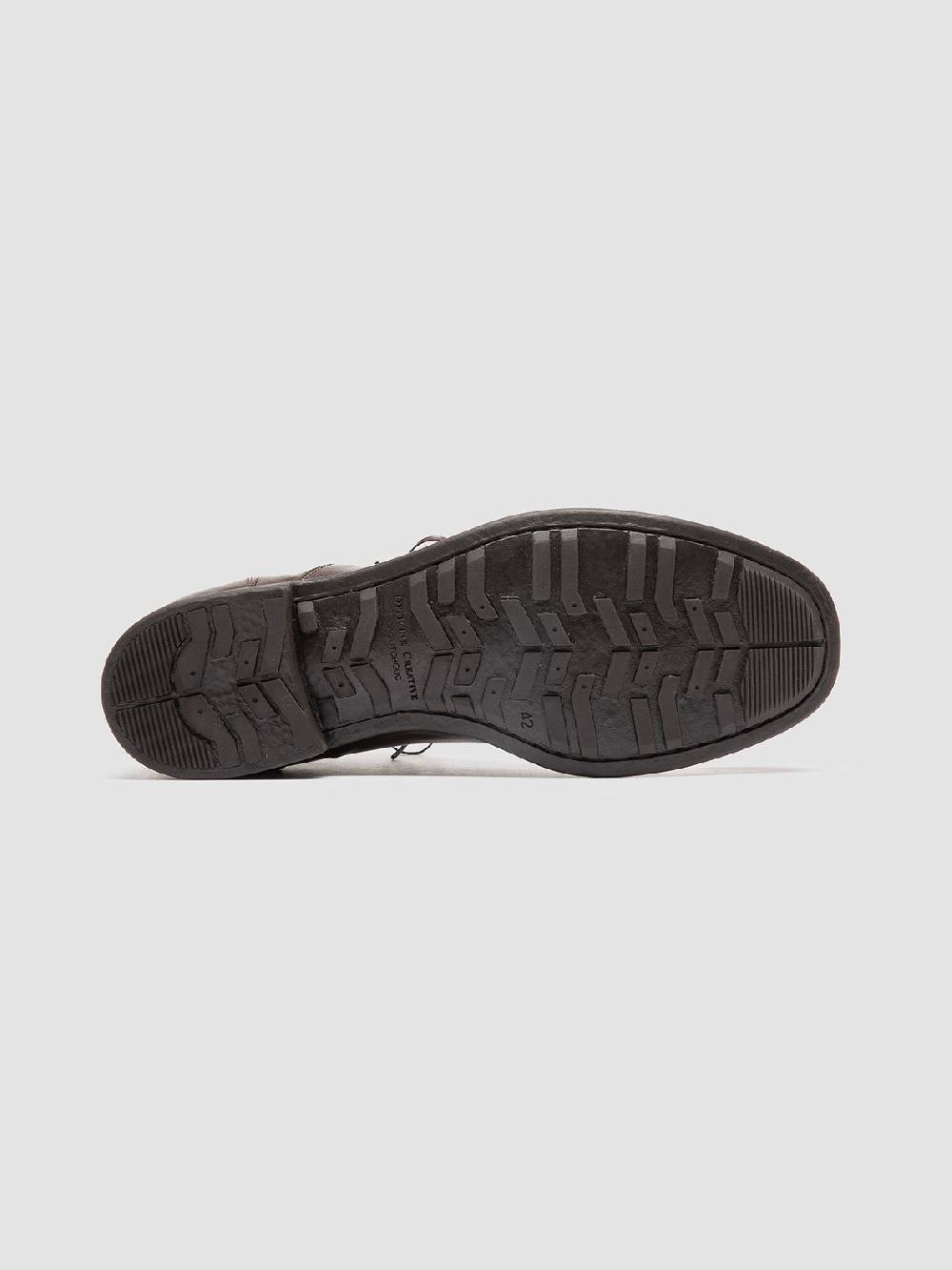 Officine Creative CHRONICLE 057 Stivali Stringati in Pelle Marrone Promozione
