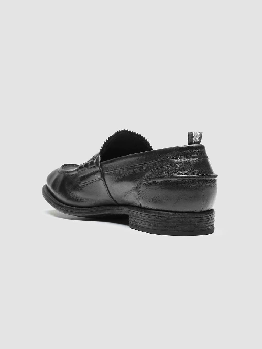 Officine Creative CHRONICLE 144 Mocassini Penny Loafer in Pelle Nera Negozi Online