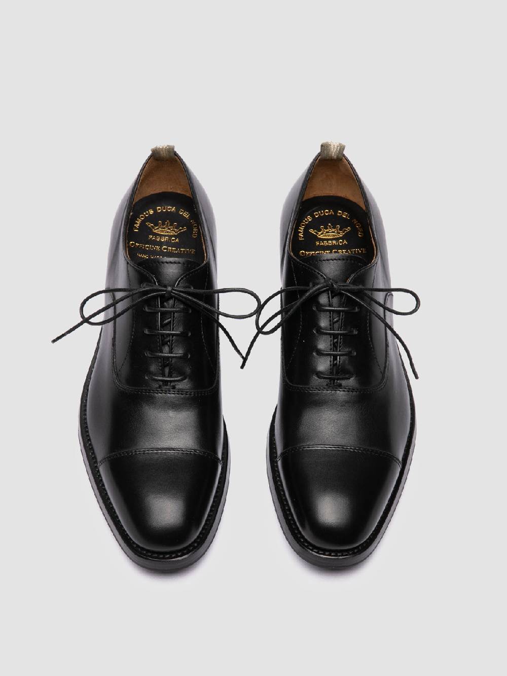 Officine Creative CONSULTANT 003 Oxford in Pelle Nera Consegna Veloce
