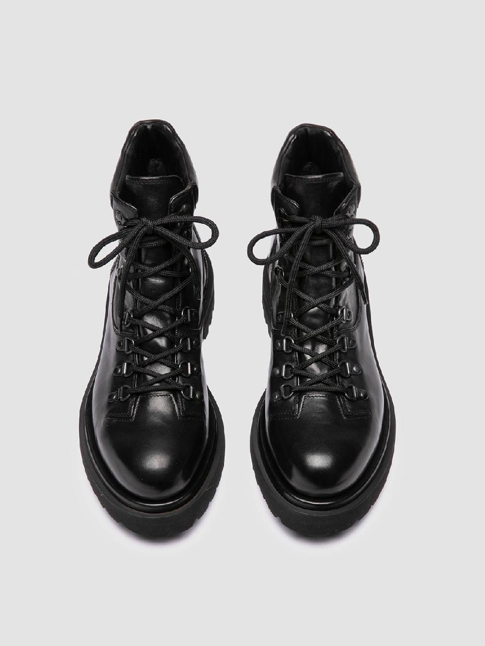 Officine Creative EVENTUAL DD 106 Stivali Stringati in Pelle Nera Convenienza