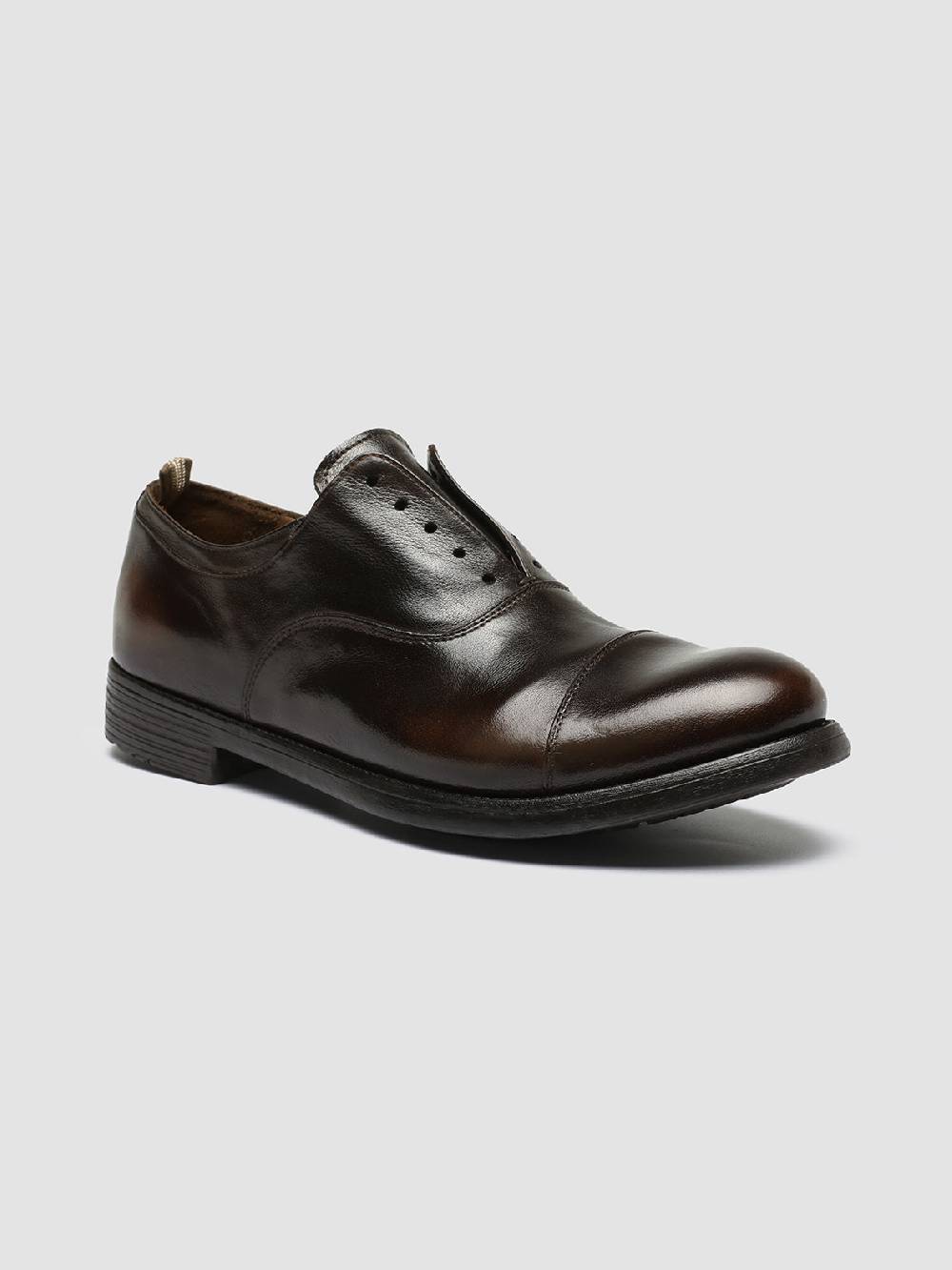 Officine Creative HIVE 004 Scarpe Oxford in Pelle Marrone Presa