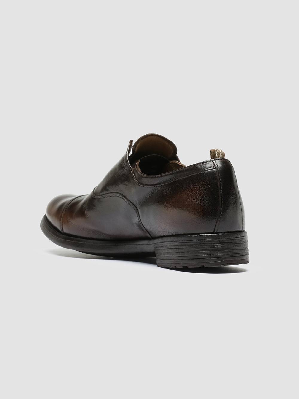 Officine Creative HIVE 004 Scarpe Oxford in Pelle Marrone Presa