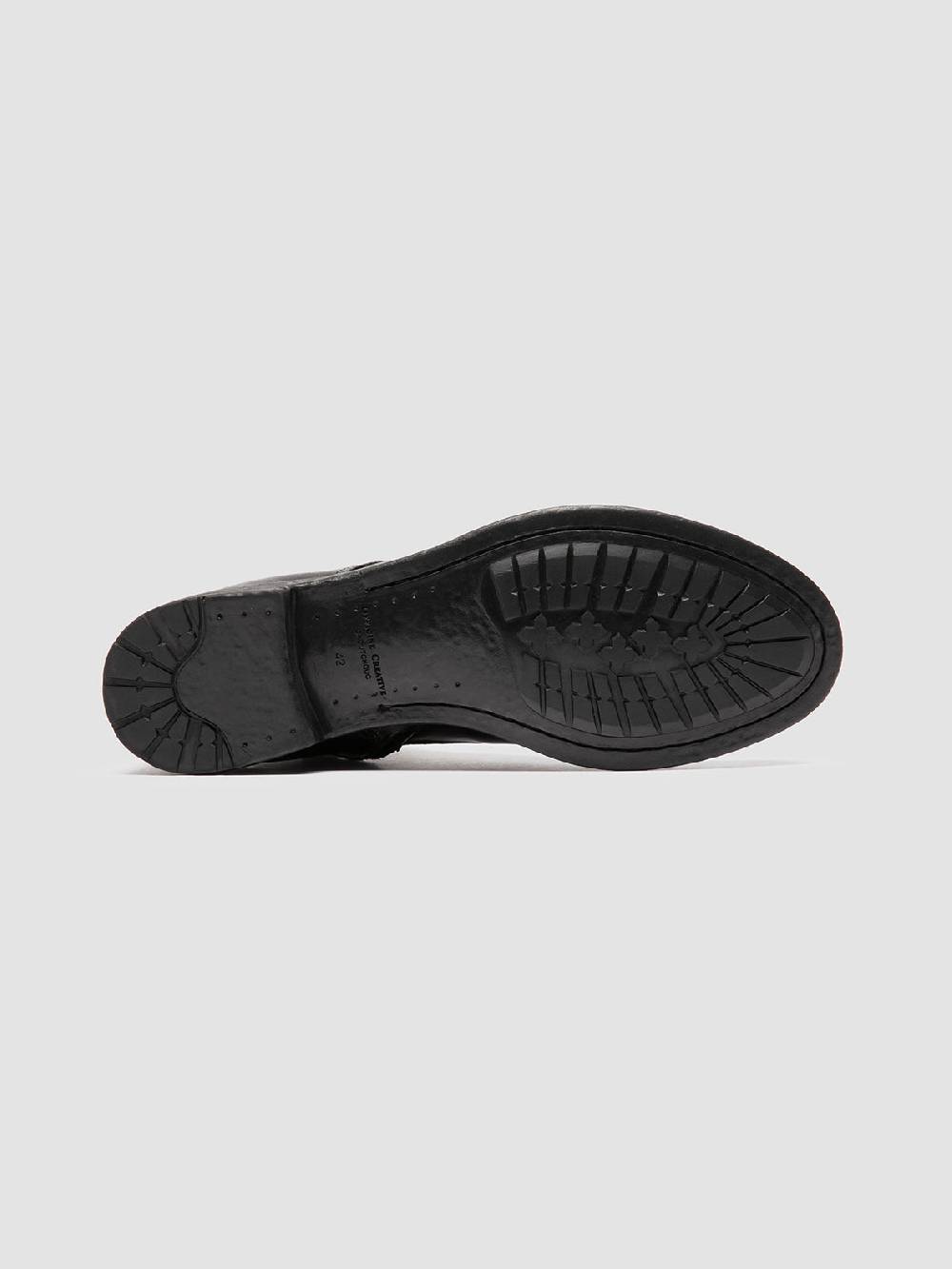 Officine Creative HIVE 005 Stivali con Zip in Pelle Nera Sconto