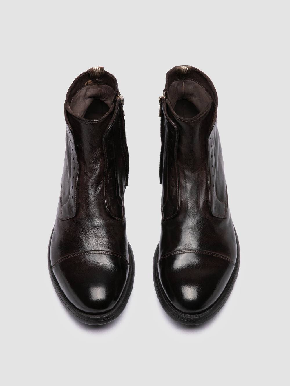 Officine Creative HIVE 005 Stivali con Zip in Pelle Marrone Offerta