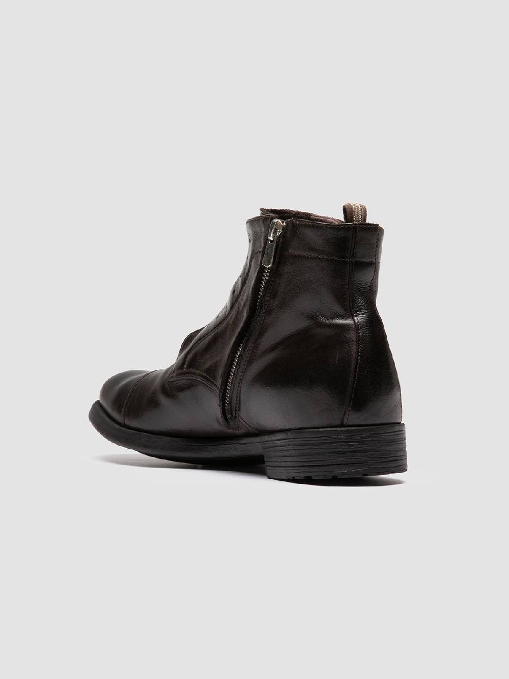 Officine Creative HIVE 005 Stivali con Zip in Pelle Marrone Offerta