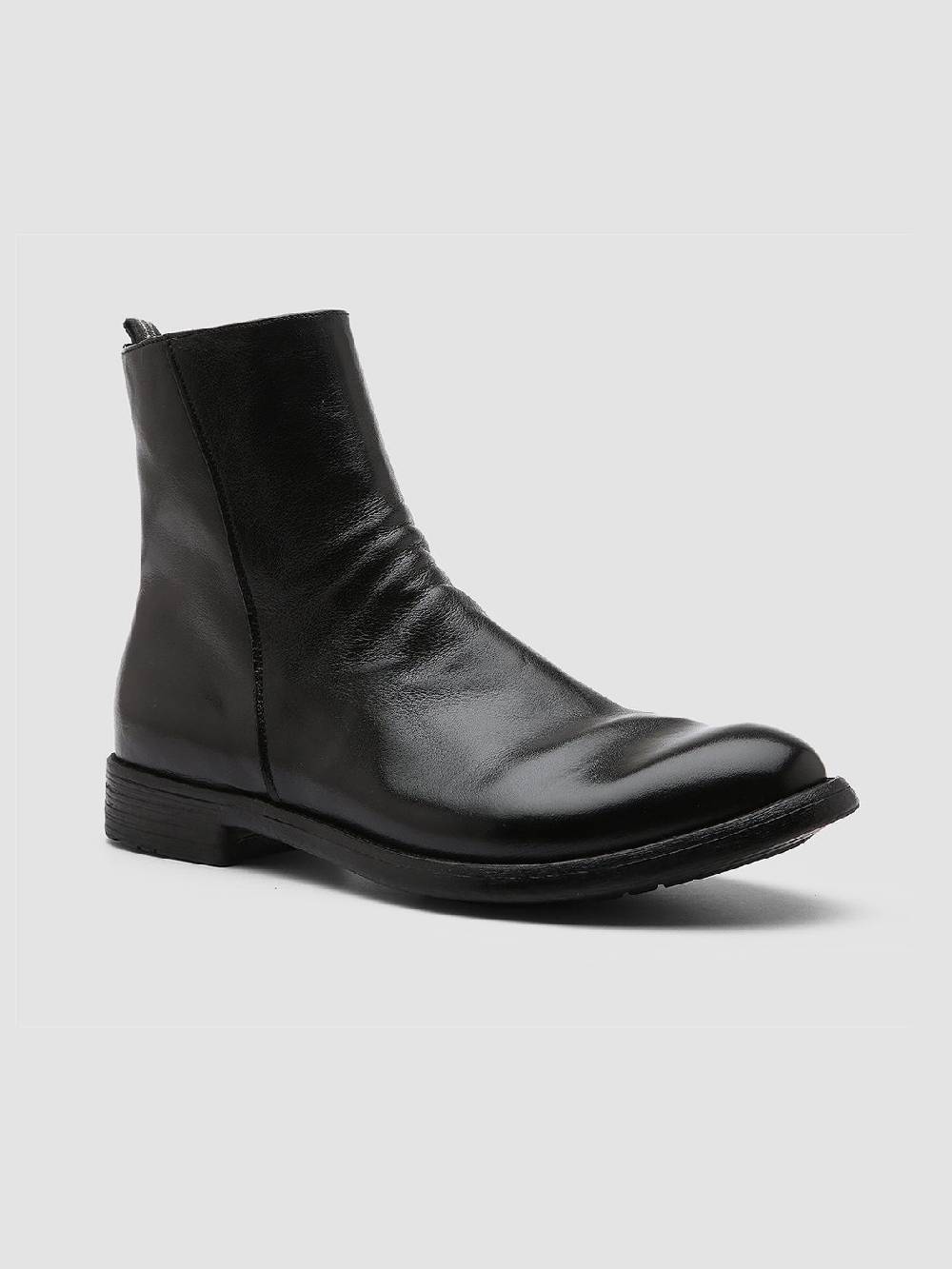 Officine Creative HIVE 010 Stivali in Pelle Nera In Vendita
