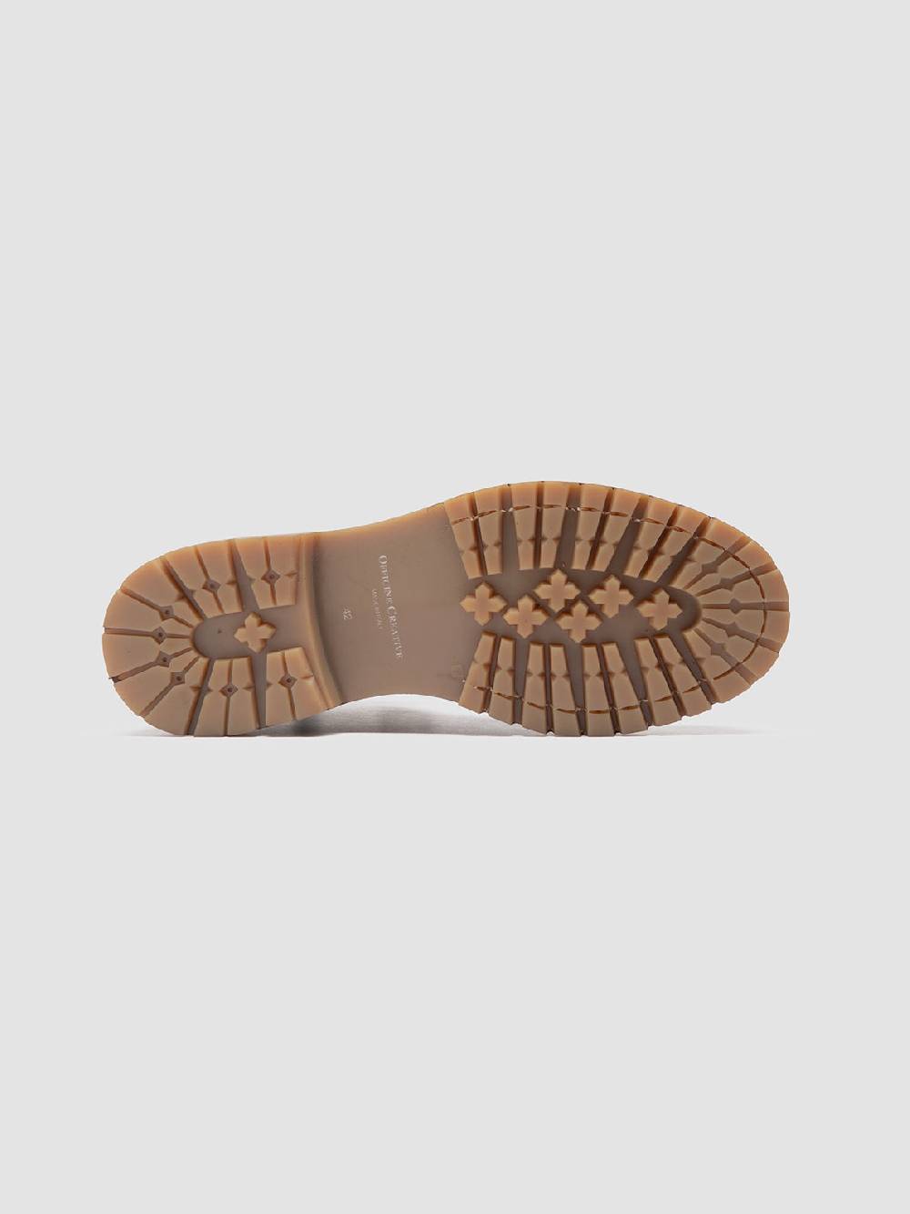 Officine Creative BOSS 002 Stivali Stringati in Pelle Marrone Offerte