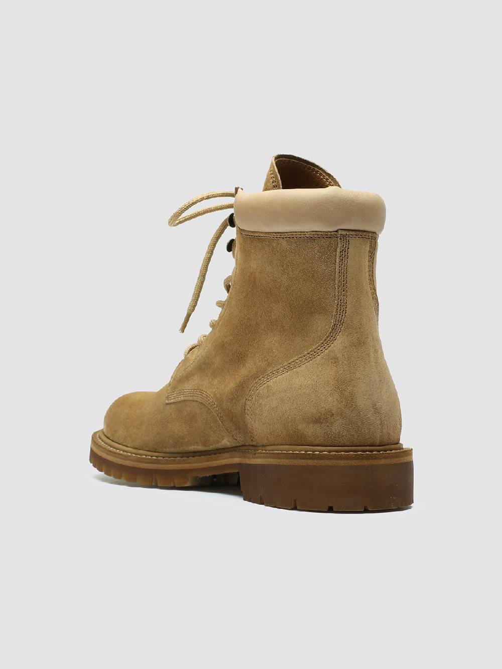 Officine Creative BOSS 002 Stivali Stringati in Pelle e Camoscio Marrone Hotsell