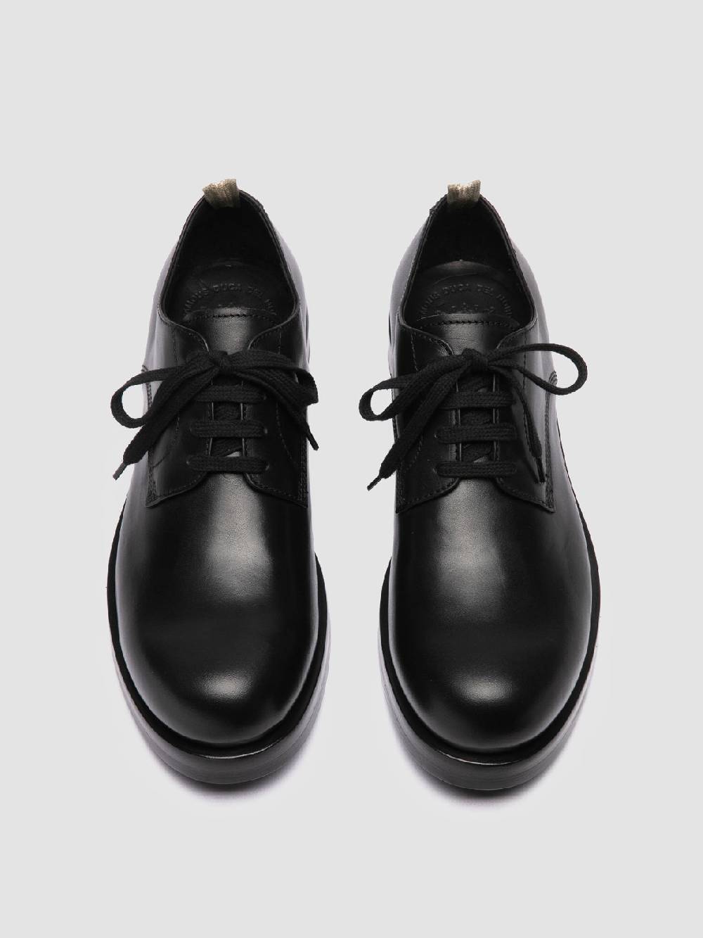 Officine Creative BULLA 001 Derby in Pelle Nera In Saldo