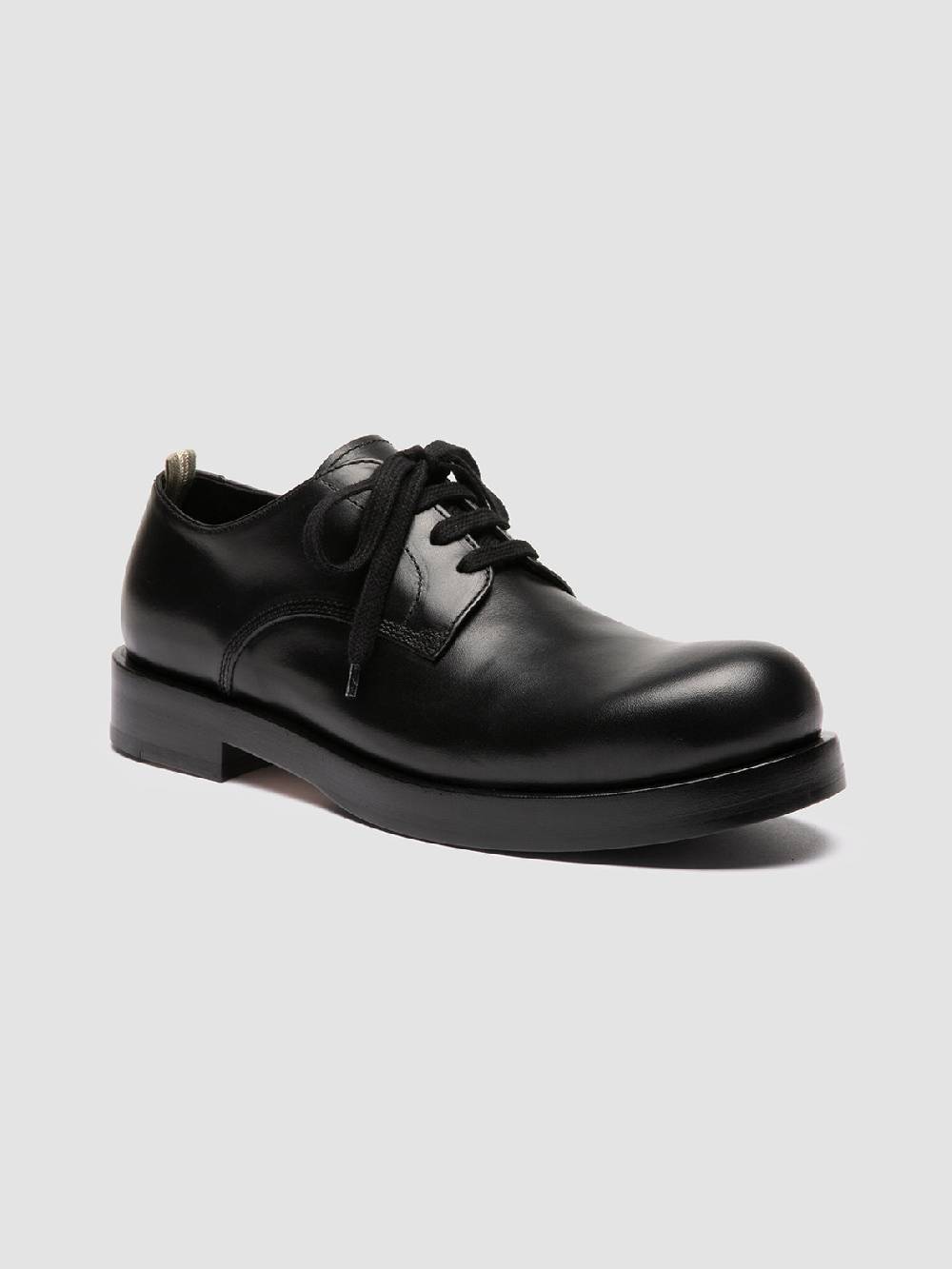 Officine Creative BULLA 001 Derby in Pelle Nera In Saldo