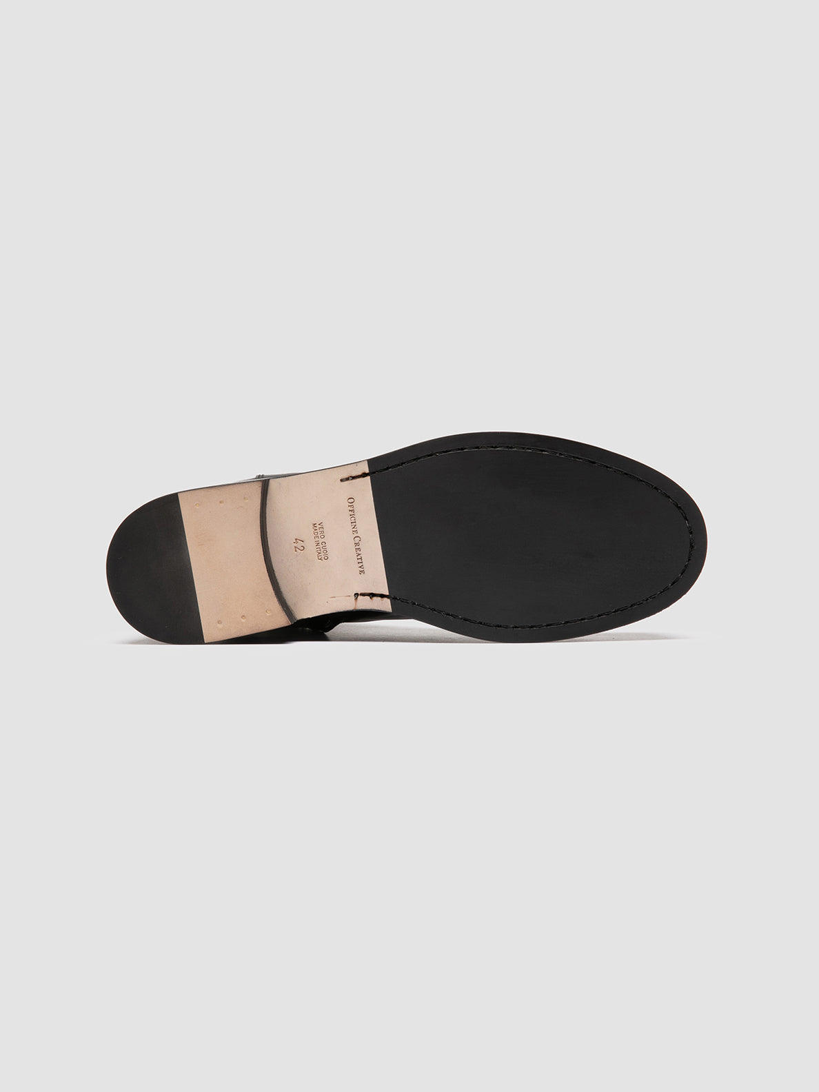 Officine Creative BULLA 001 Derby in Pelle Nera In Saldo