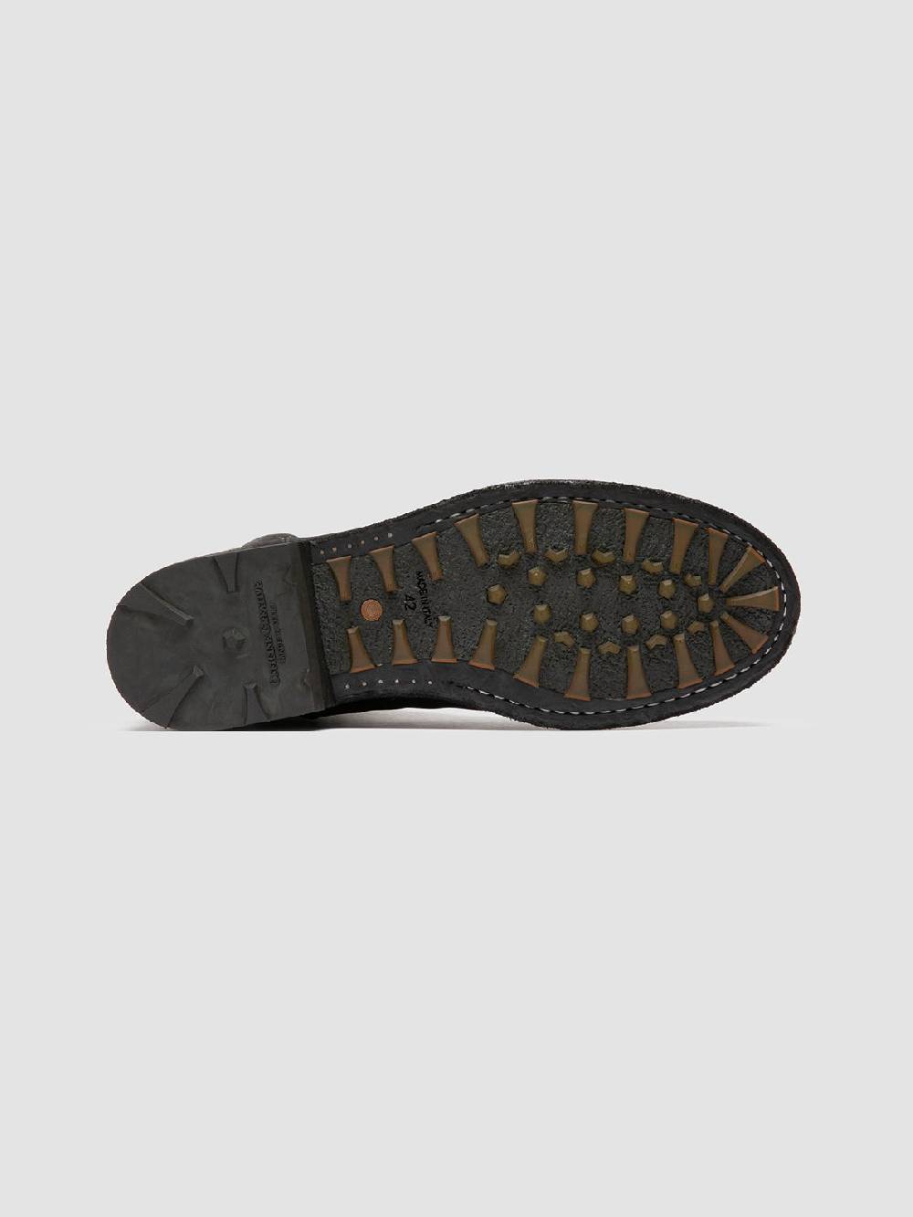 Officine Creative BULLA DD 104 Stivali con Zip in Pelle Nera Prezzo di fabbrica
