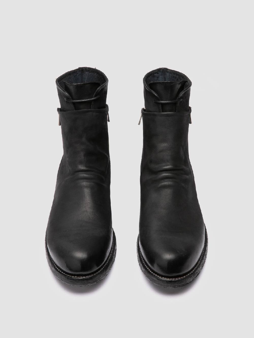 Officine Creative BULLA DD 106 Stivali con Zip in Pelle Nera Offerta speciale