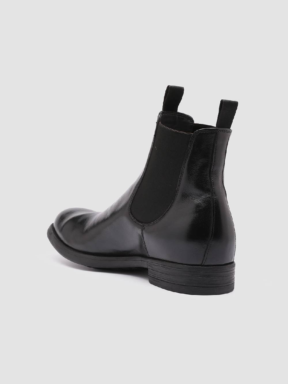 Officine Creative CHRONICLE 002 Stivaletti Chelsea in Pelle Nera Comprare a buon mercato