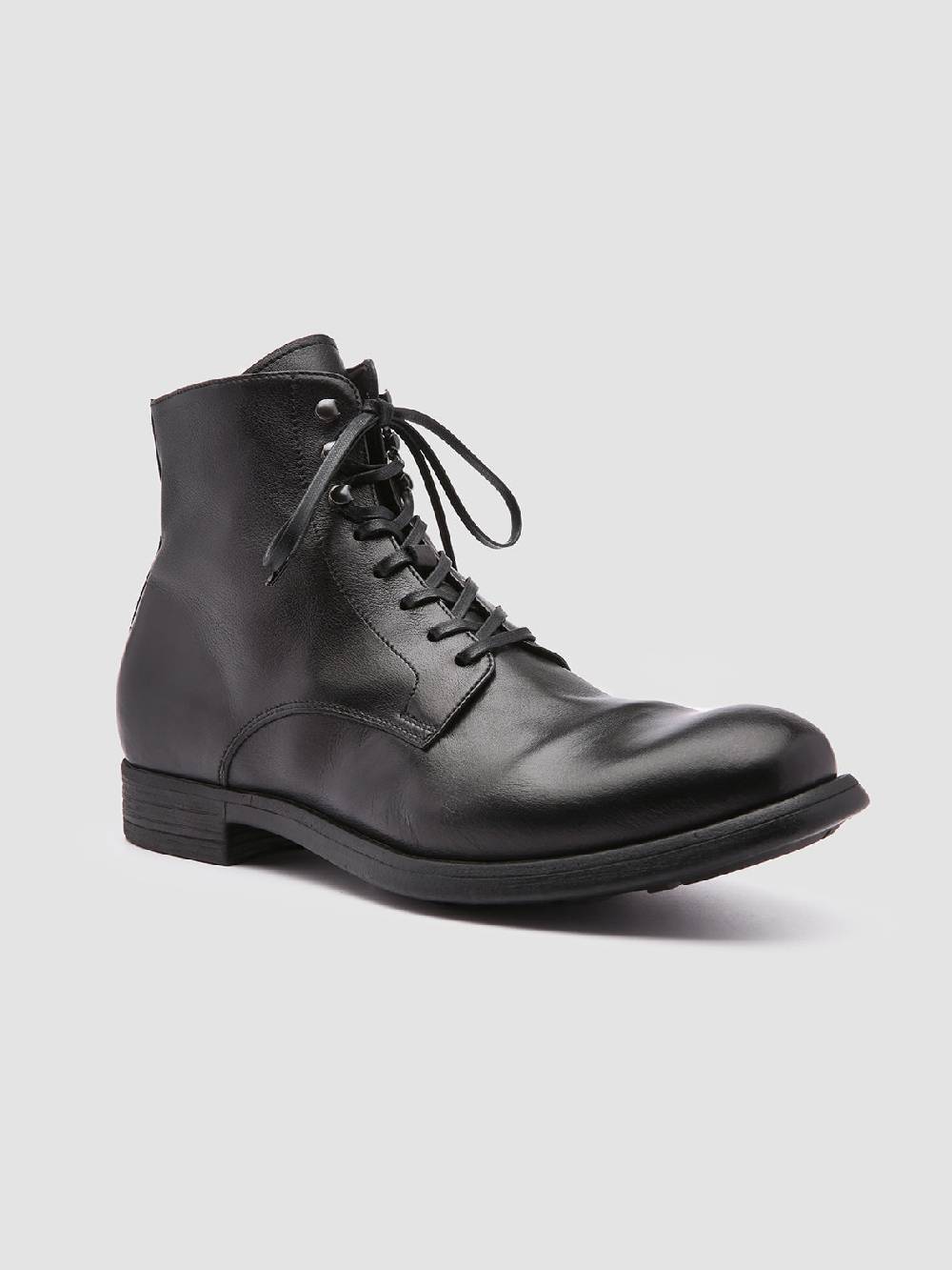 Officine Creative CHRONICLE 004 Stivaletti in Pelle Nera Flash Sale