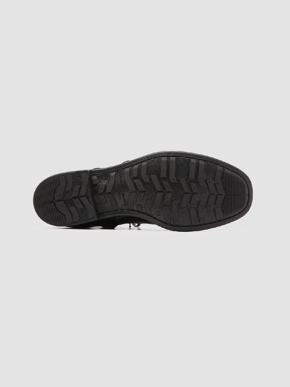 Officine Creative CHRONICLE 004 Stivaletti in Pelle Nera Flash Sale