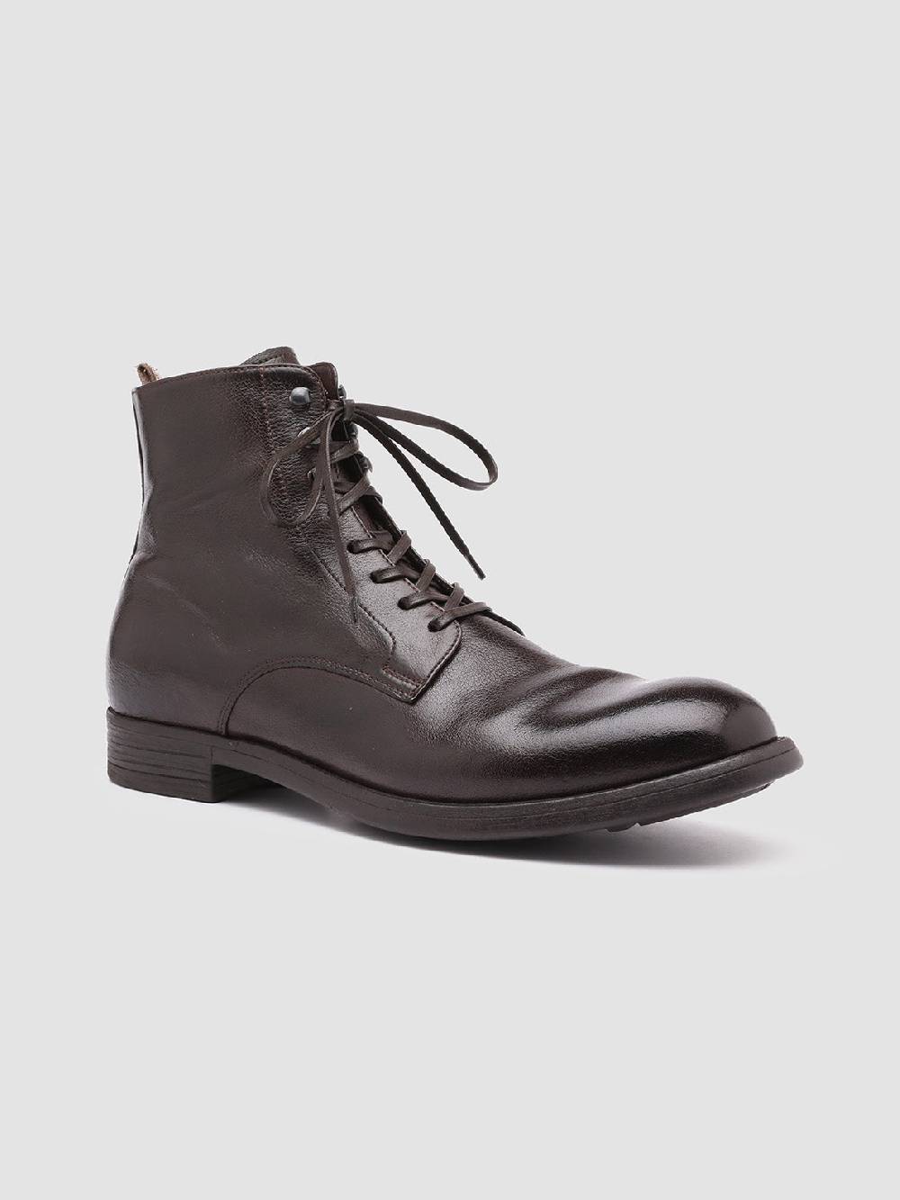 Officine Creative CHRONICLE 004 Stivaletti in Pelle Marrone Fornitura limitata