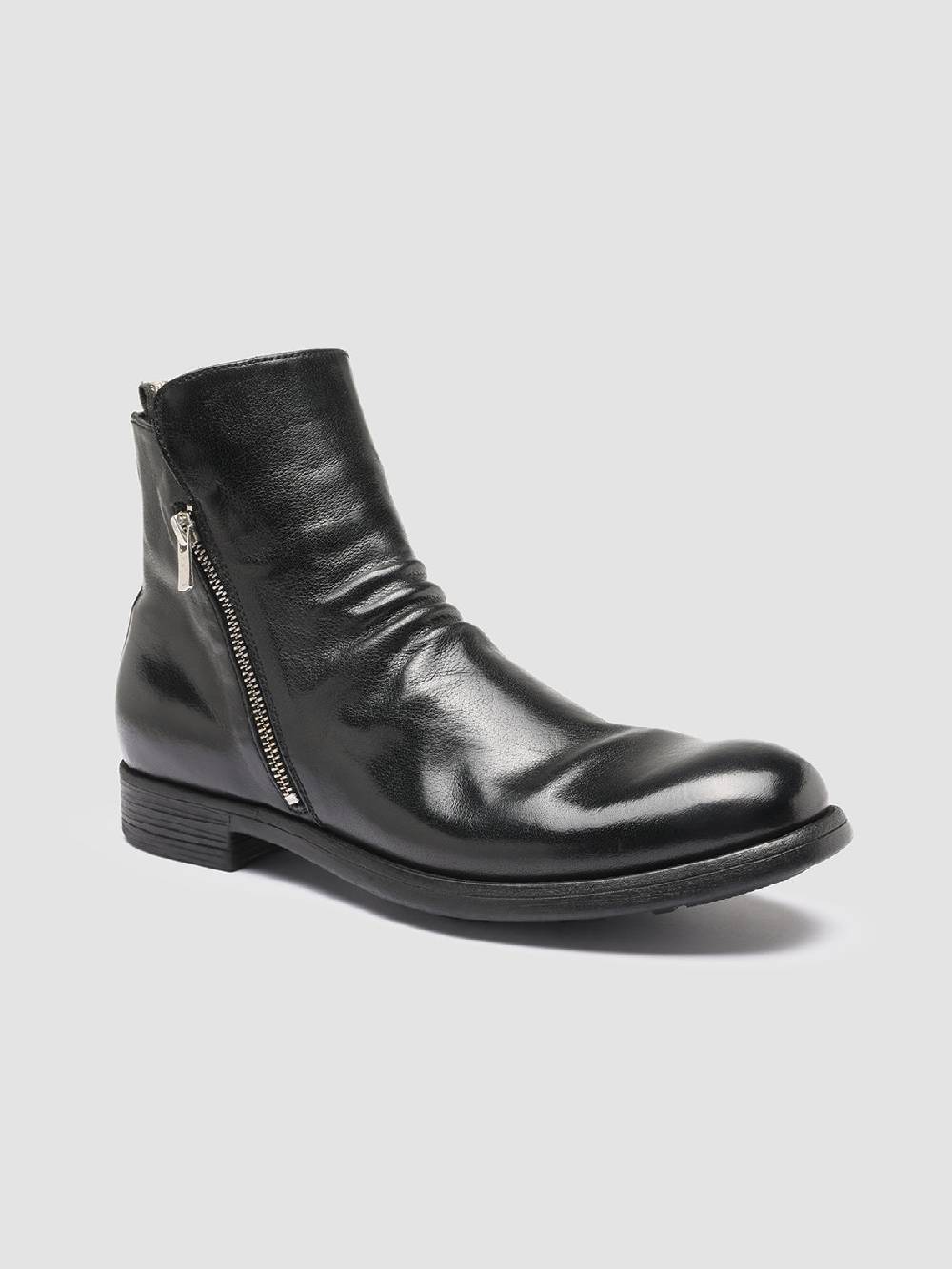 Officine Creative CHRONICLE 042 Stivaletti in Pelle Nera Shopping online