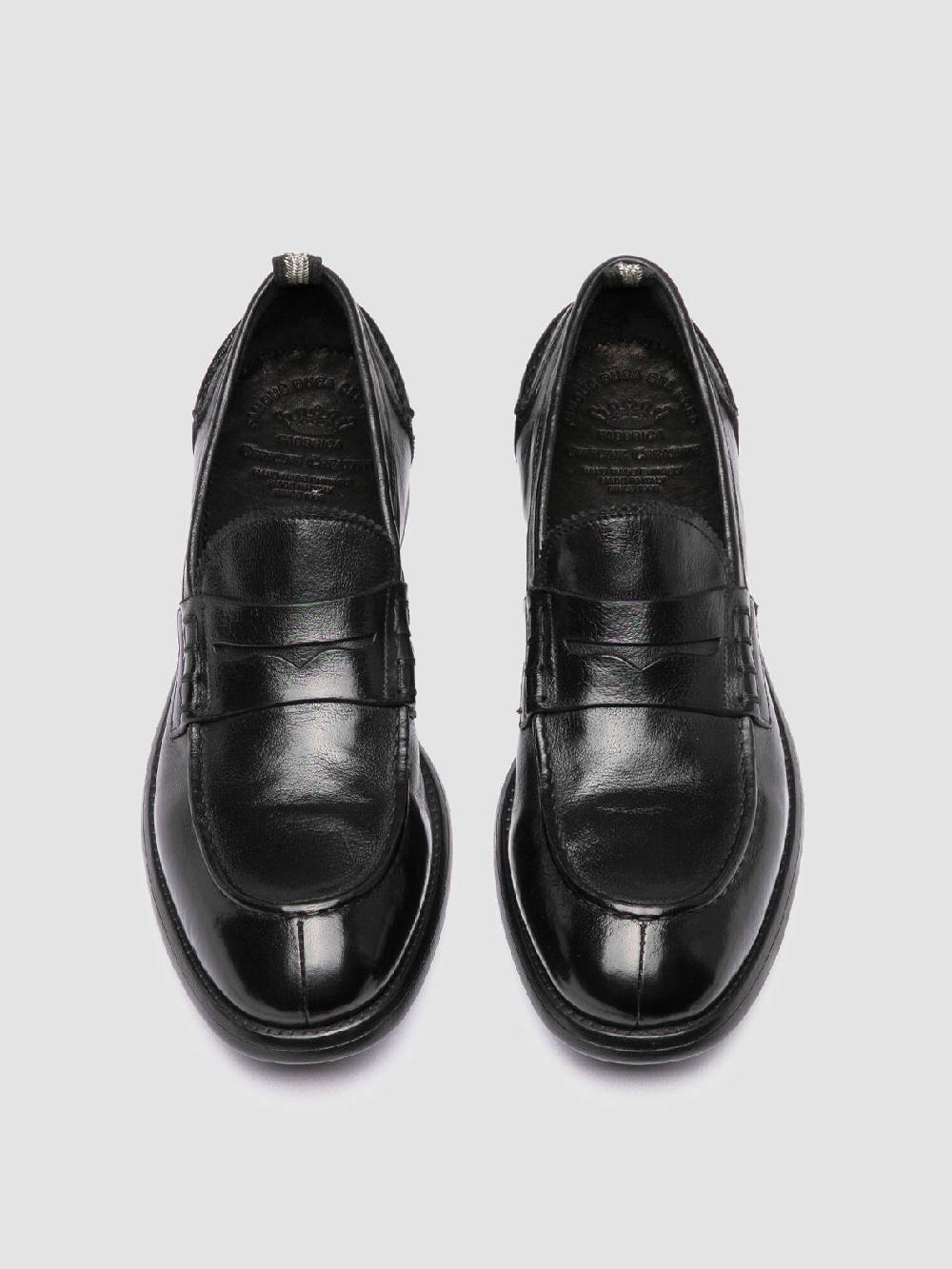 Officine Creative CHRONICLE 056 Mocassini Penny in Pelle Nera Offerta esclusiva