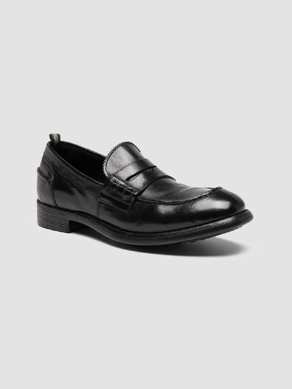 Officine Creative CHRONICLE 056 Mocassini Penny in Pelle Nera Offerta esclusiva