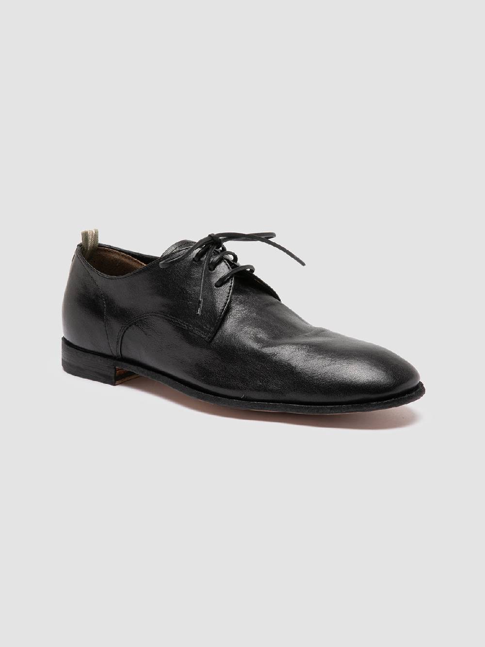Officine Creative SOLITUDE 002 Scarpe Derby in Pelle Nera Offerta per la Festa della Mamma