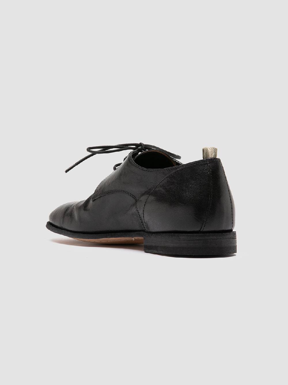 Officine Creative SOLITUDE 002 Scarpe Derby in Pelle Nera Offerta per la Festa della Mamma