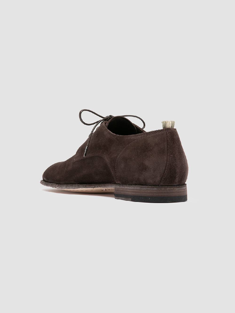 Officine Creative SOLITUDE 002 Scarpe Derby in Pelle Scamosciata Marrone Offerta Giorno del Papà