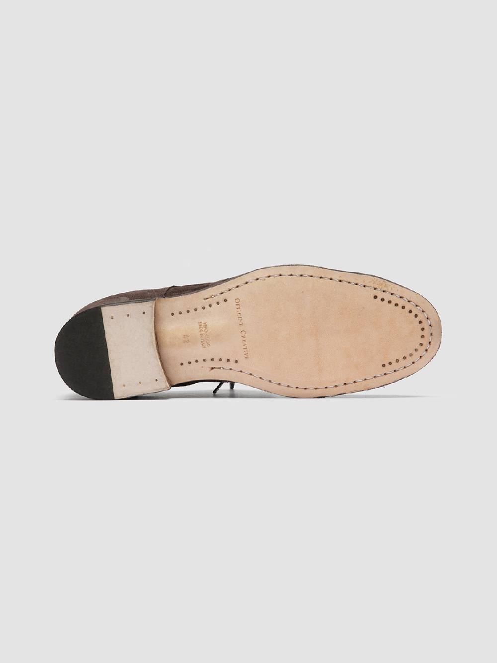Officine Creative SOLITUDE 002 Scarpe Derby in Pelle Scamosciata Marrone Offerta Giorno del Papà
