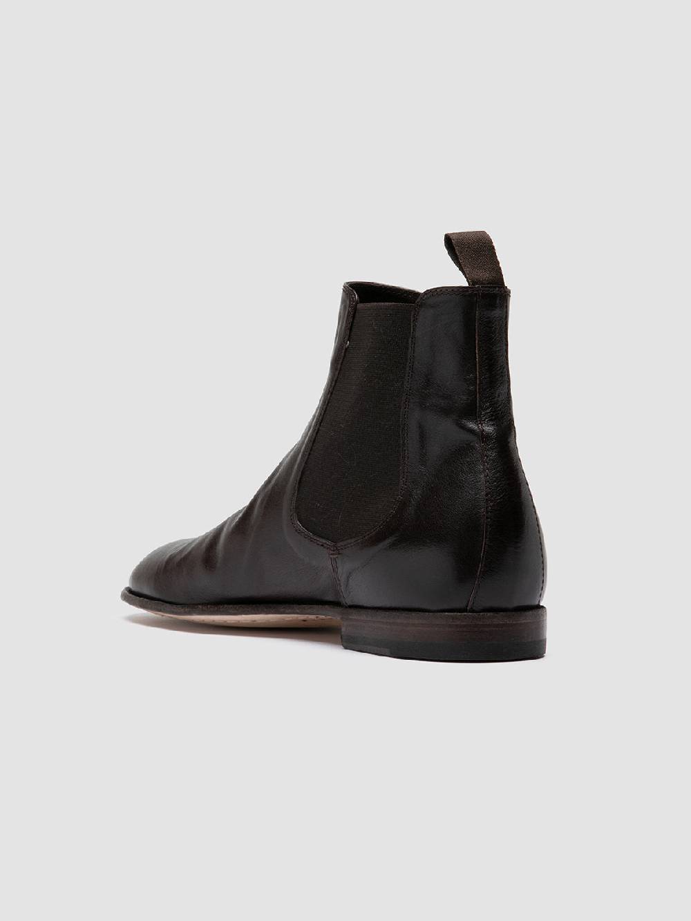 Officine Creative SOLITUDE 004 Brown Leather Chelsea Boots Offerta Anniversario
