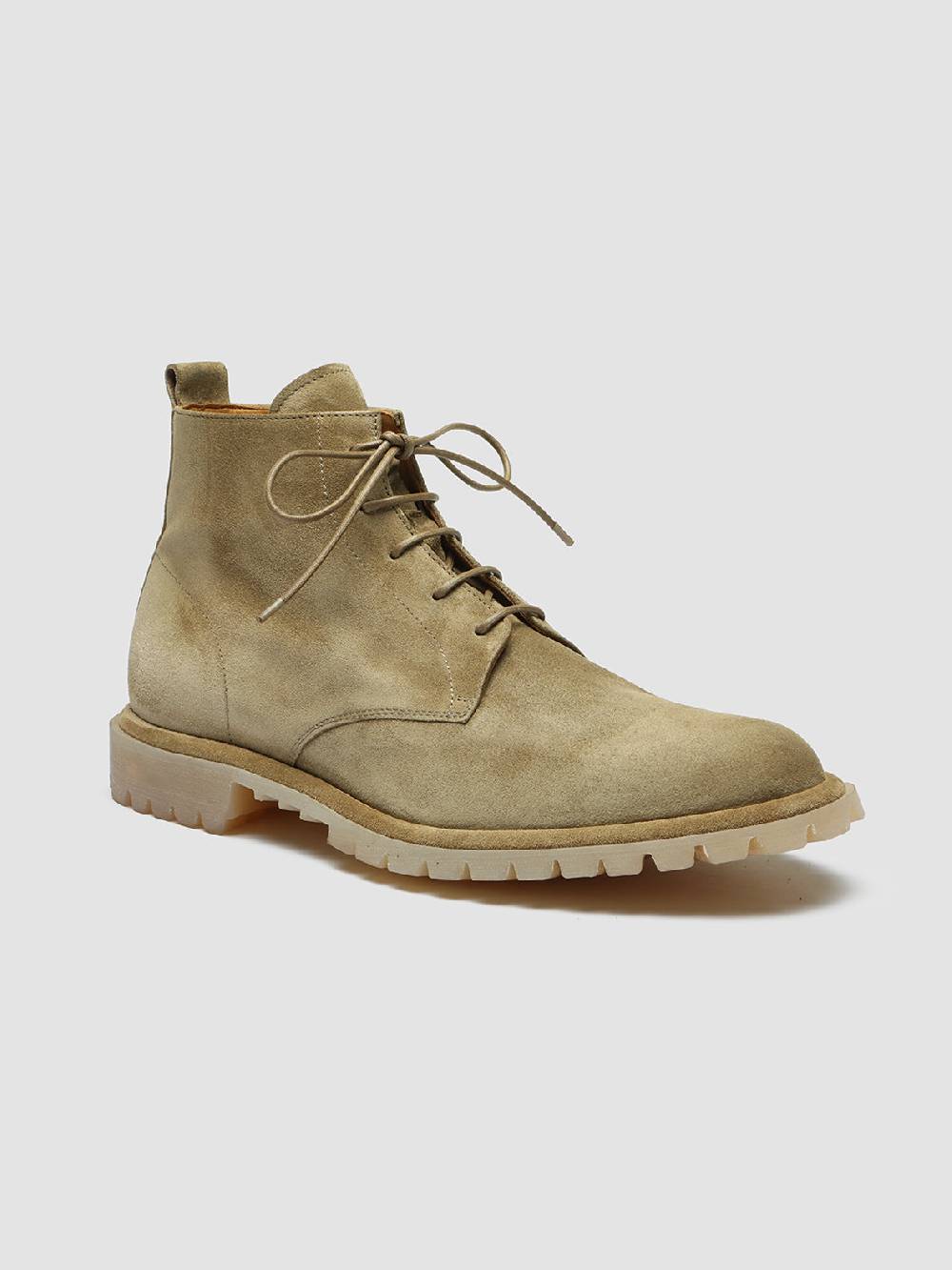 Officine Creative SPECTACULAR 002 Stivali in Pelle Scamosciata Marrone con allacciatura Vendita calda