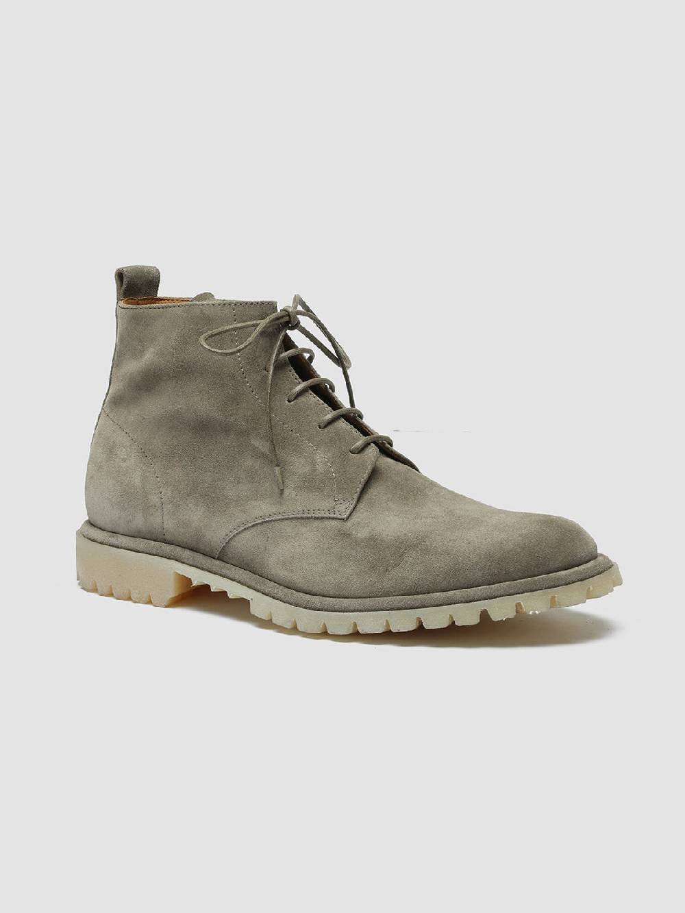 Officine Creative SPECTACULAR 002 Stivali in Pelle Scamosciata Tortora con allacciatura Offerta migliore