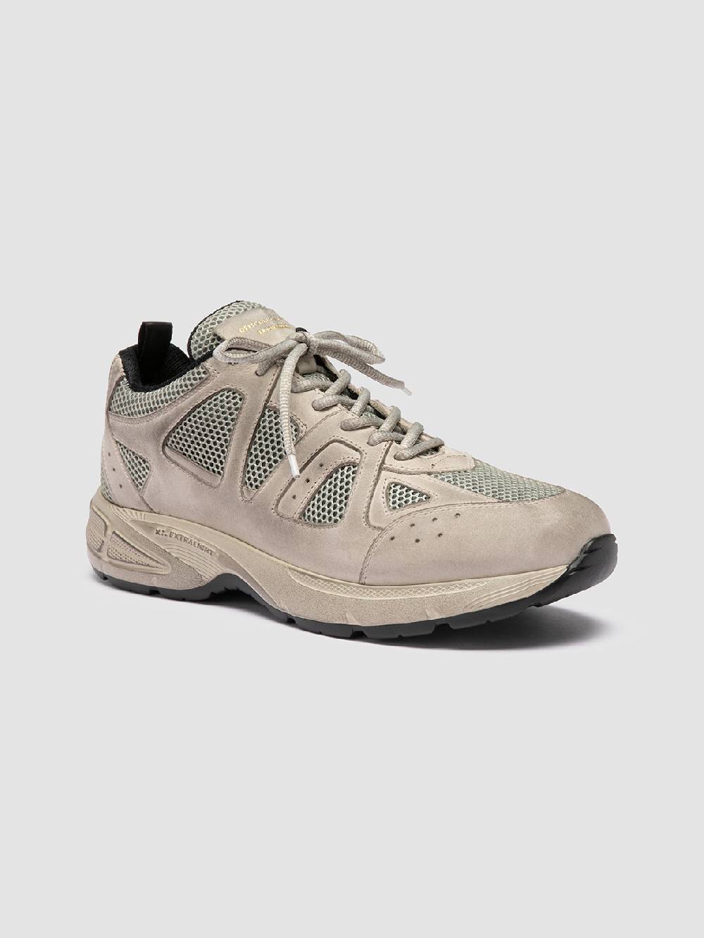 Officine Creative SUPURBIA 001 Sneaker Basse in Camoscio e Pelle Tortora Latest fashion
