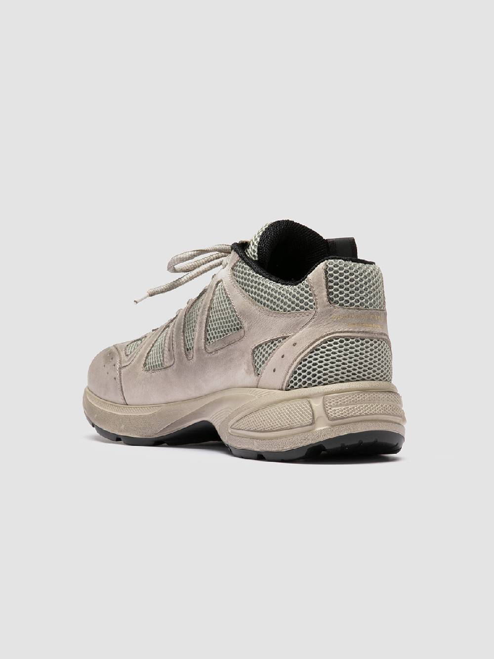 Officine Creative SUPURBIA 001 Sneaker Basse in Camoscio e Pelle Tortora Latest fashion