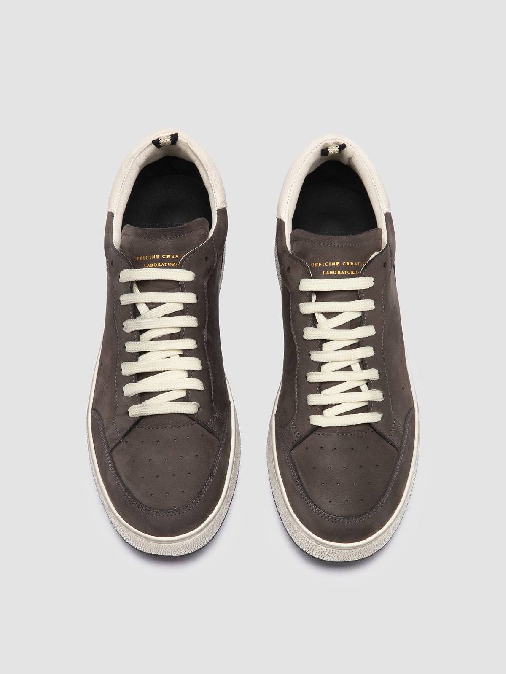 Officine Creative THE ANSWER 002 Sneaker Basse in Camoscio e Pelle Nera Lightning offer