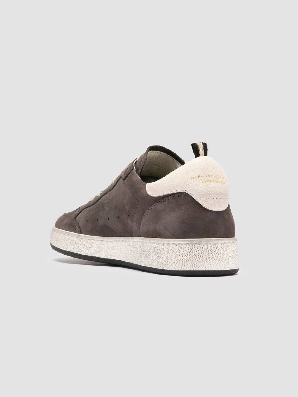 Officine Creative THE ANSWER 002 Sneaker Basse in Camoscio e Pelle Nera Lightning offer