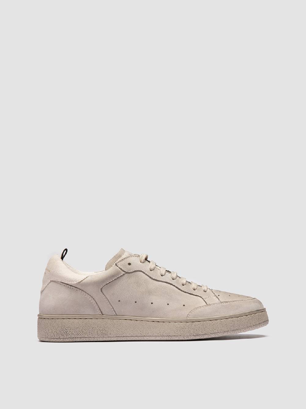 Officine Creative THE ANSWER 005 Sneaker Basse in Camoscio e Pelle Grigia