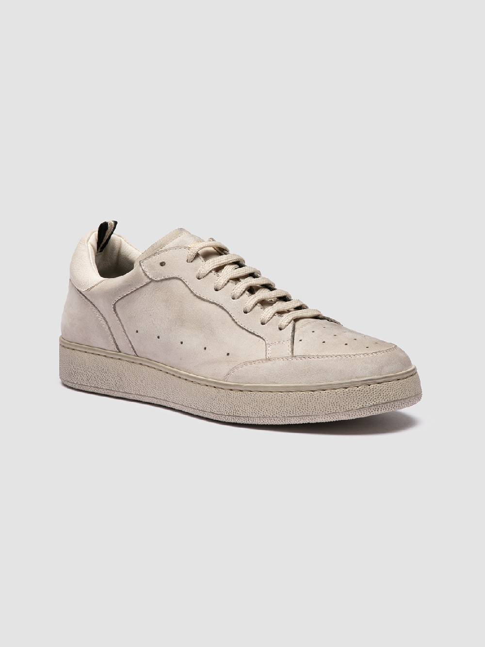Officine Creative THE ANSWER 005 Sneaker Basse in Camoscio e Pelle Grigia Offerte stagionali