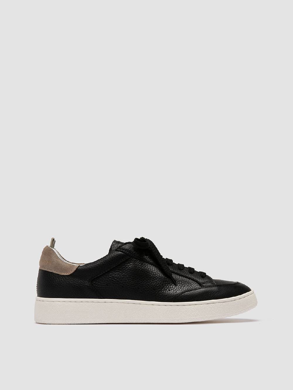 Officine Creative THE DIME 001 Sneaker Basse in Pelle Scamosciata Nera Liquidazione