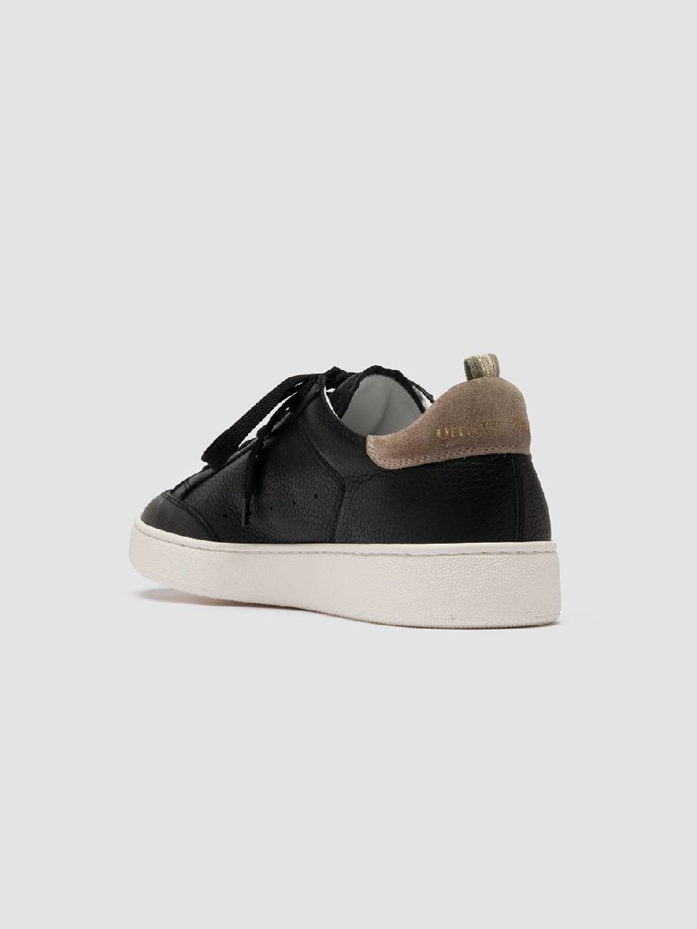 Officine Creative THE DIME 001 Sneaker Basse in Pelle Scamosciata Nera Liquidazione