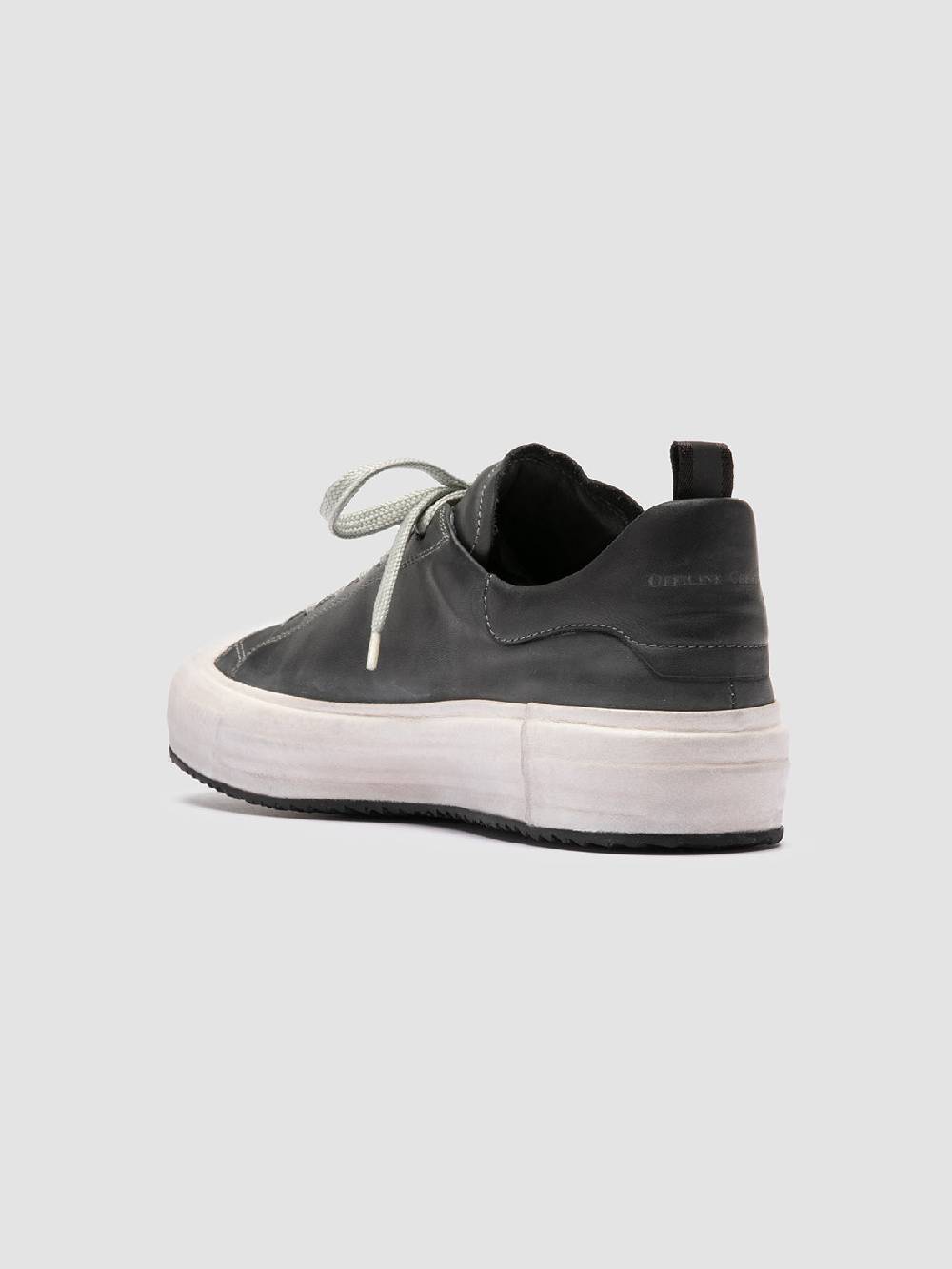 Officine Creative MES DD 001 Sneaker Basse in Pelle Grigia Enormi risparmi