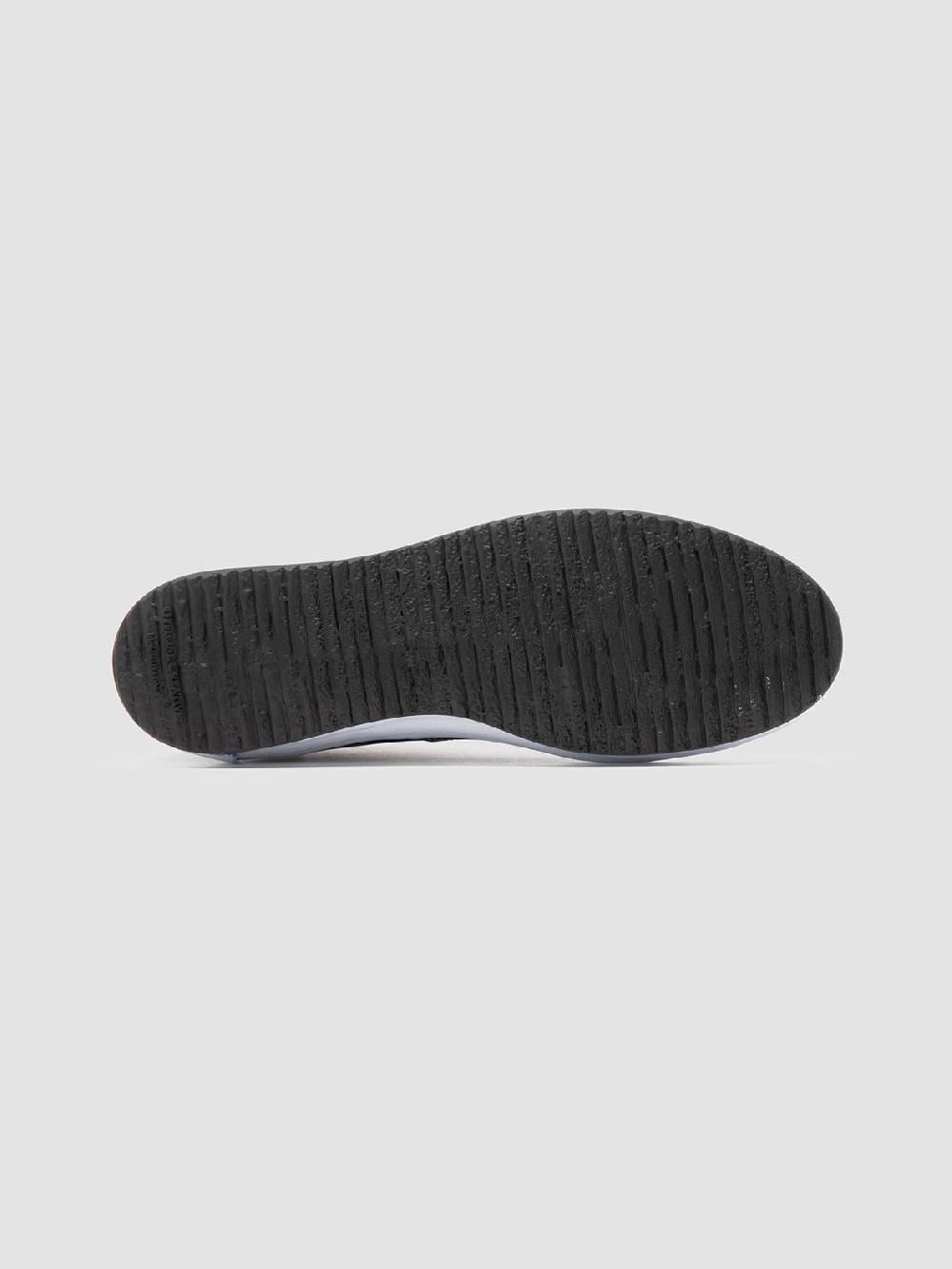 Officine Creative MES DD 002 Sneaker Alte in Pelle Blu Sconti VIP