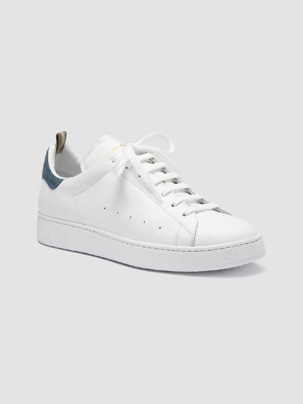 Officine Creative MOWER 002 Sneakers Basse in Pelle e Camoscio Bianca Super Saving Price