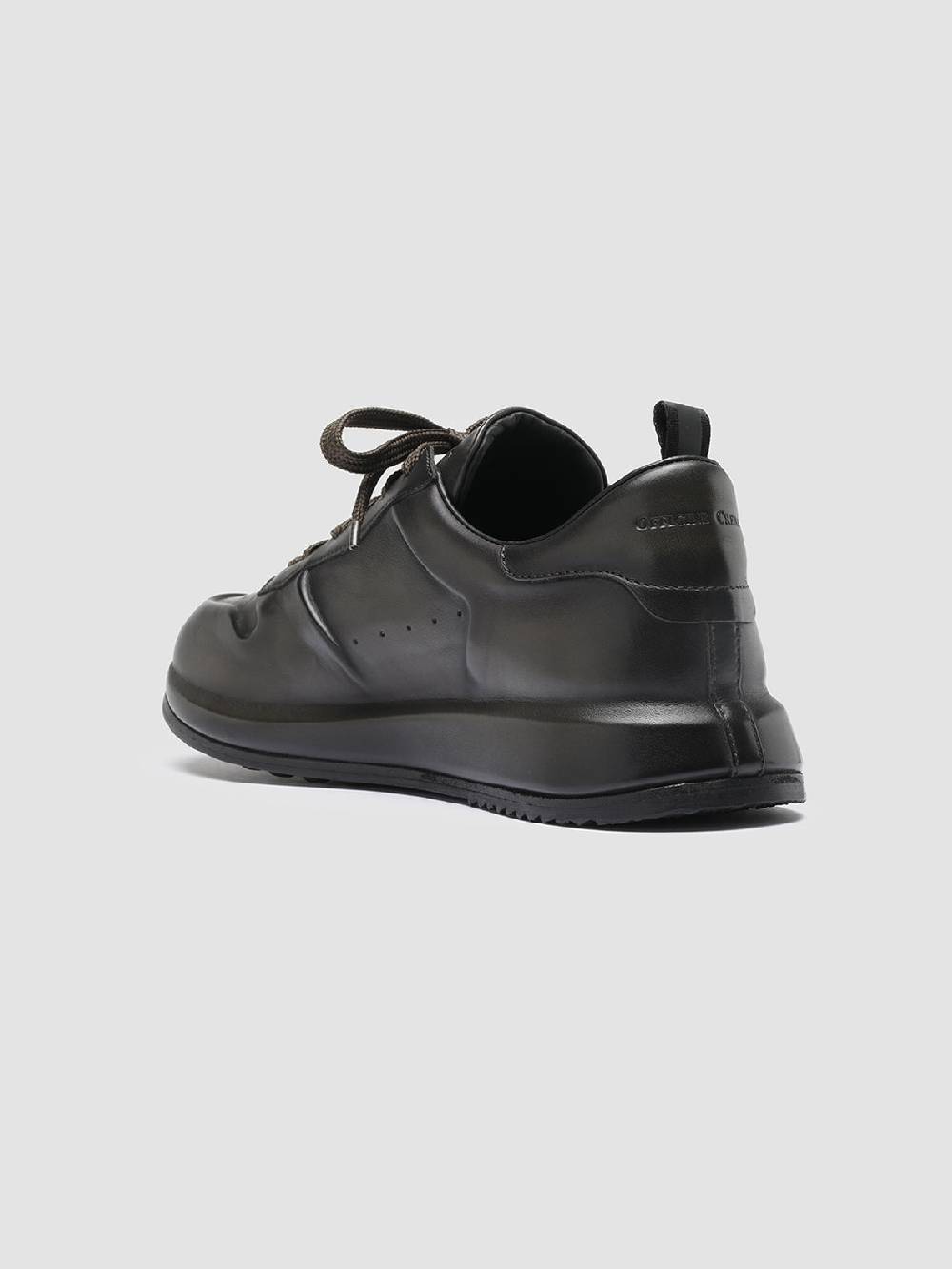 Officine Creative RACE LUX 003 Sneakers in Pelle aerografata Verde Ultimo giorno