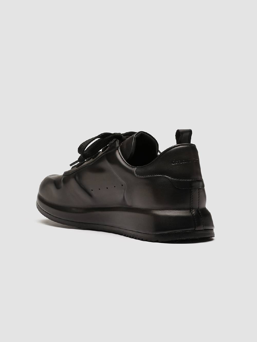 Officine Creative RACE LUX 003 Sneakers in Pelle aerografata Grigia Promozione temporanea