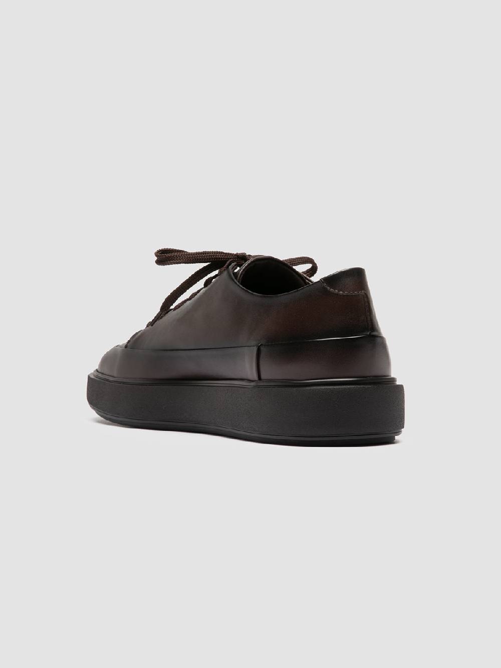 Officine Creative RELEASE 001 Sneaker Basse in Pelle Marrone Fino al 60% di sconto