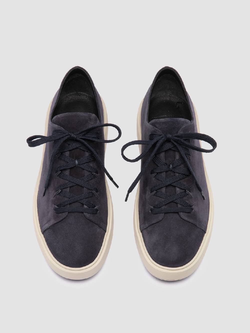 Officine Creative REMASTER 001 Sneaker Basse in Pelle Scamosciata Blu Offerta speciale della fabbrica