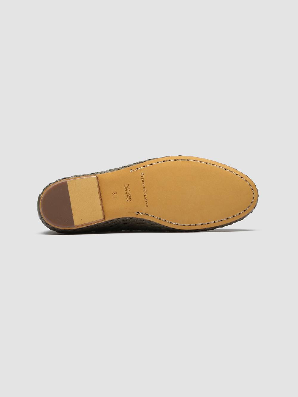 Officine Creative BESSIE 011 Mocassini in Pelle Verde Super sconto